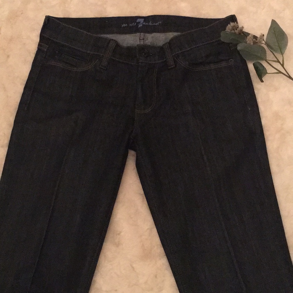 7 For All Mankind Black Wash Jeans Size 27
